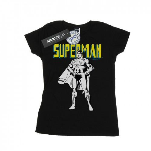

DC Comics Womens/Ladies Superman Mono Action Pose Cotton T-Shirt XXL білий