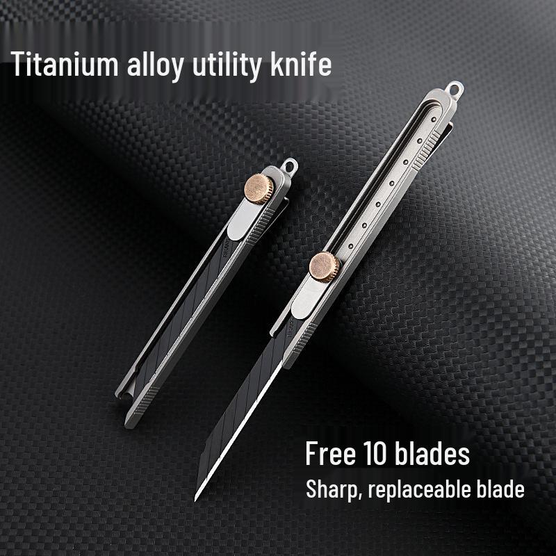 Titanium Alloy Utility Knife - Sharp Carving & Wallpaper Cutter for Office Supplies