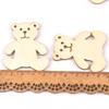 50pcs Bear Shape Bear Shaped Cutouts 41*48mm Hanging Bear Ornaments  for Painting,Home Decor