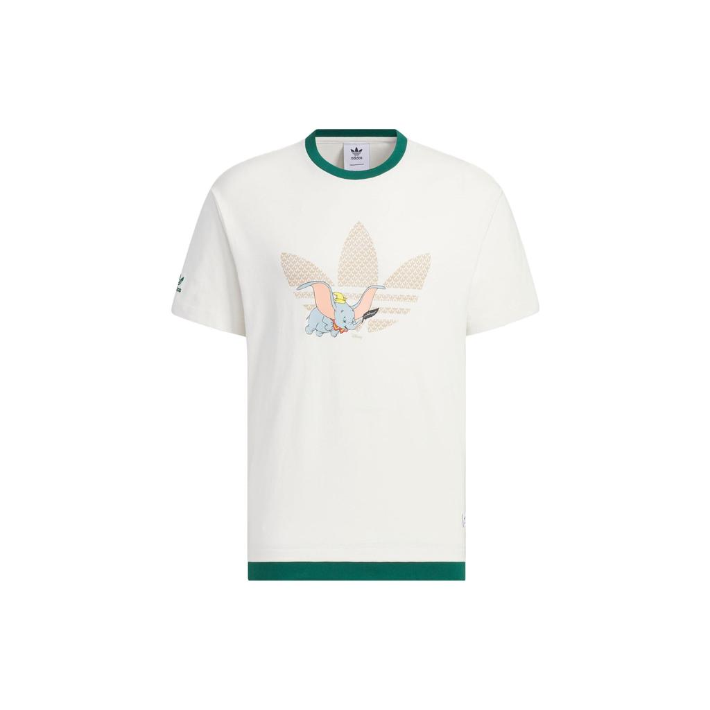 Adidas Originals X Disney Dumbo Sportswear Tee With Cartoon Logo Print Unisex Tops White IN1071