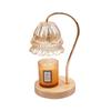 Luxury Glass Aroma Wax Melt Lamp - Fragrance Candle Light for Bedroom, Bedside Table, or Desk. Ideal Decorative Gift.