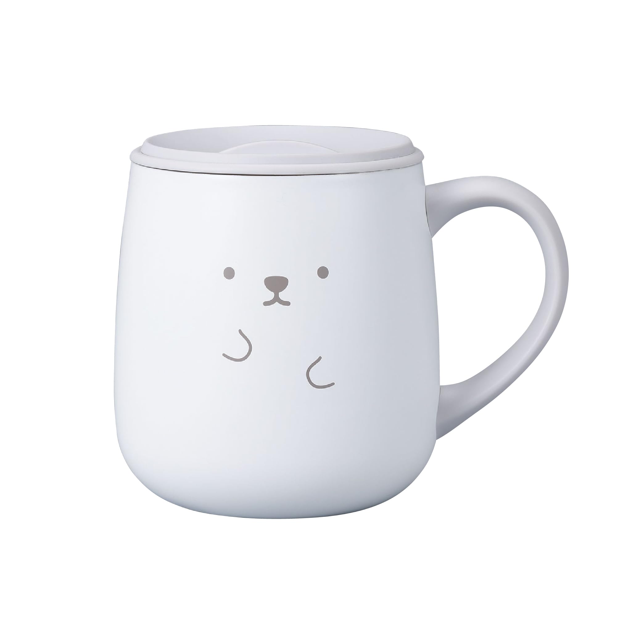 

Кружка из нержавеющей стали CB Japan с вакуумной двойной стенкой, 370 мл, Медведь, Большая ручка для удобного захвата, Термокружка из нержавеющей стали с крышкой ANIBALL, Изолированная,