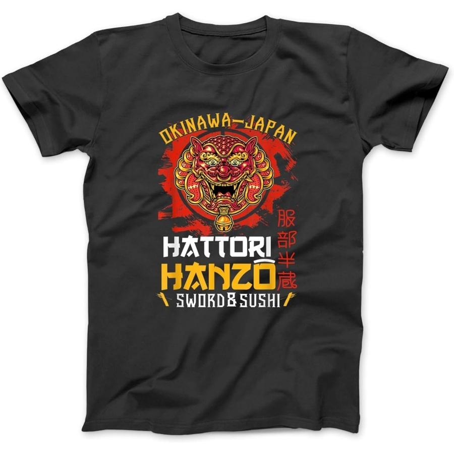 

Warrior Okinawa Japan Hattori Hanzo Sword and Sushi Warrior T-Shirt Sweatshirt Hoodie for Men Women Kids Made in Canada Black XXXXXL різнокольоровий