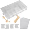 Embroidery Floss Organizer Box Milk White Cross Stitch Plastic Bobbins Manual Winding Machine