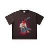 260 GSM Double Yarn 32 Count 100% Cotton Chainsaw Man V42 Denji Makima Print Unisex Heavy Cotton T Shirt