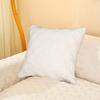 Home Decor INS Style Plush Pillowcase Jacquard White Throw Pillowcover Double-sided Cushion Cover Living Room/Office