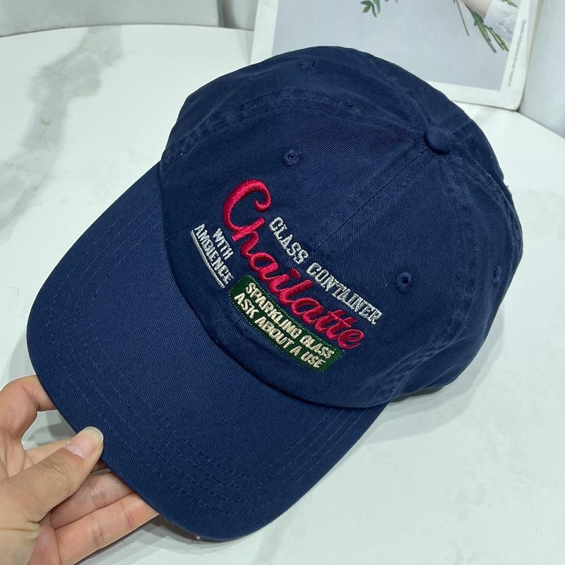 Niche Designer Letter Embroidered Baseball Cap Children'S Spring And Summer Fashion Casual Versatile Sunshade Cap