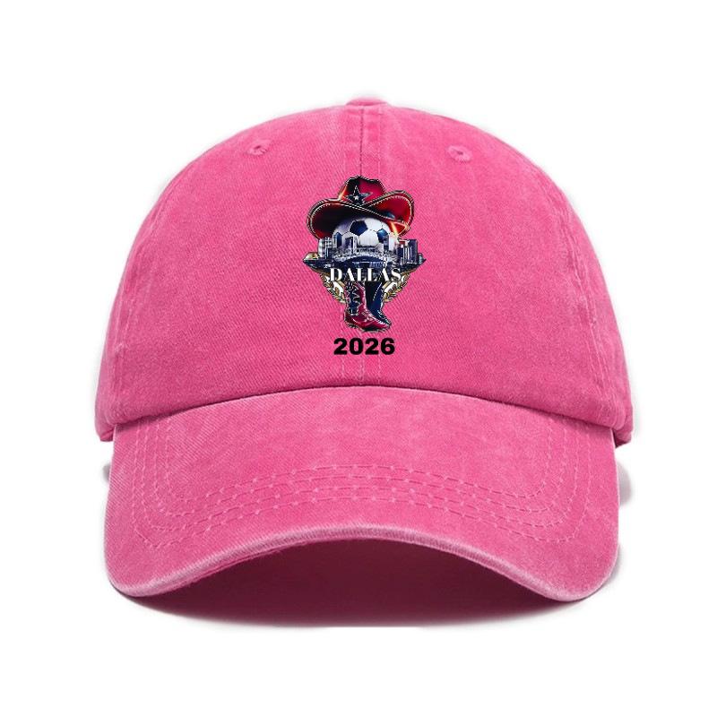 2026 Dallas Football World Cup Washed Distressed Cap