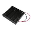 Black Plastic 1x 2x 3x 4x 18650 Battery Storage Box Case 1 2 3 4 Slot Way DIY Batteries Clip Holder Container With Wire Lead Pin