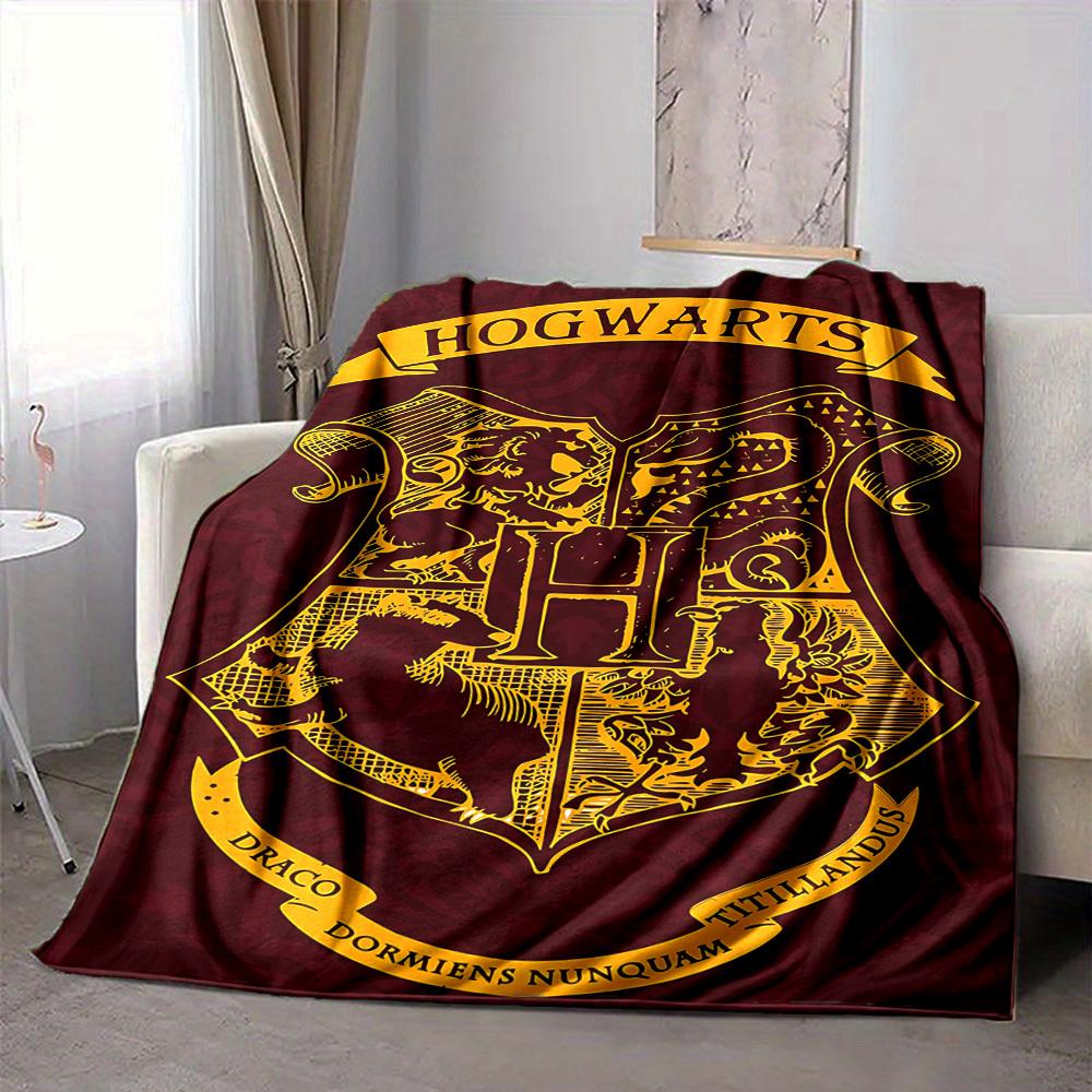 1pc Harry Potter Flannel Throw Blanket - HD Printed Lightweight Soft Warm All-Season Blanket for Sofa, Bed, Travel, Camping 051