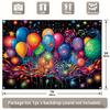 Carnival Photographic Background Masquerade Carnival Colorful Balloon Background Fireworks Festival Party Gift Decorations