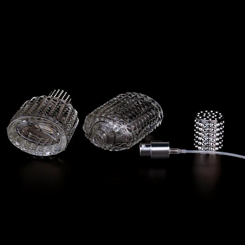 1/3Pcs 30ml 50ml New Style Pineapple Portable Glass Perfume Bottle With Spray Empty With Atomizer Refillable Bottles