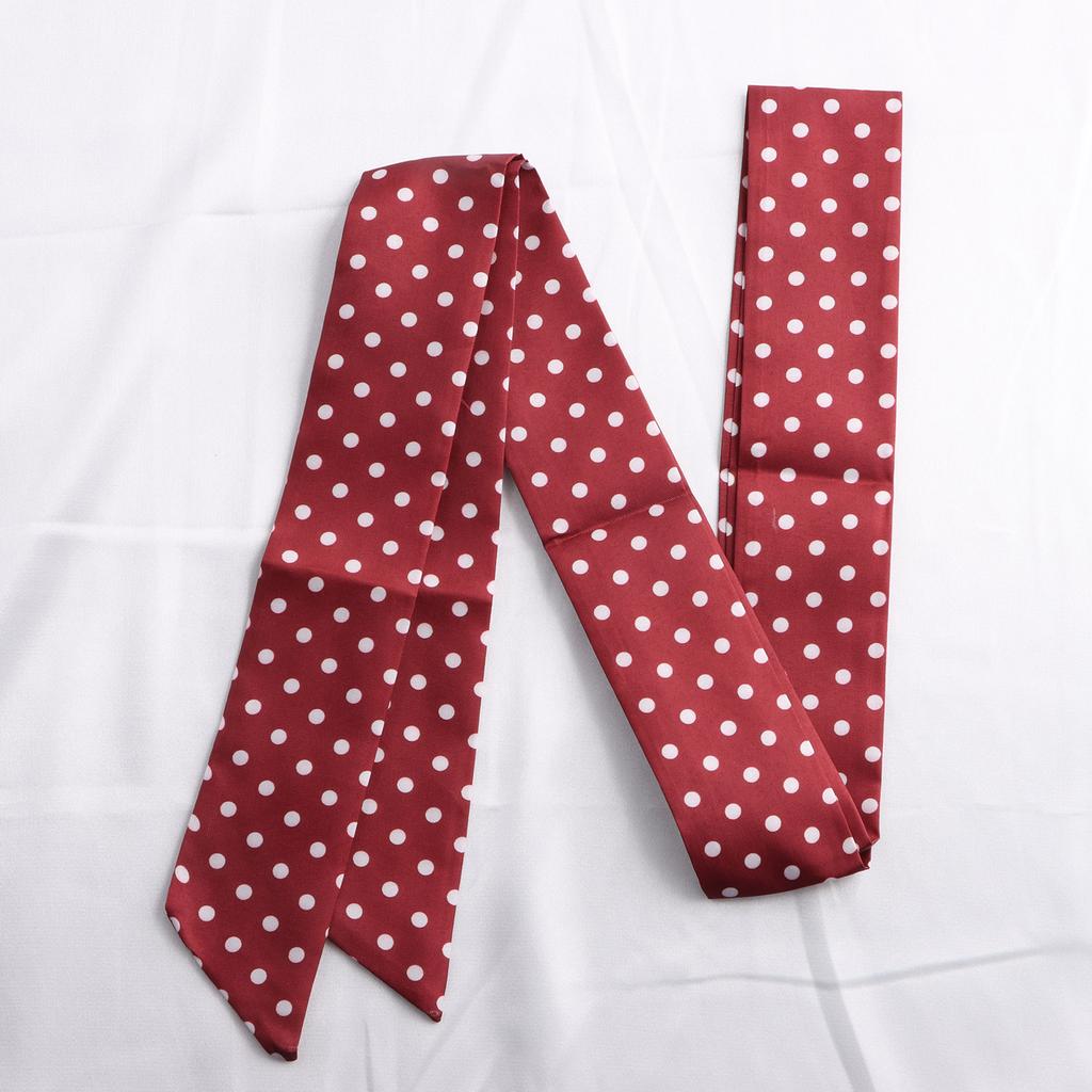 Long Hairband Skinny Neckerchief Women Hair Scarf Fashion Headband Cute Tie Scarves Silk Feel Luxury Print Bag Scarf For Ladies