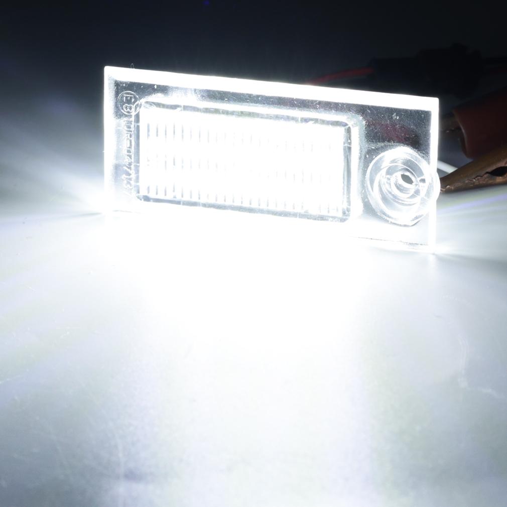 2 buc DC 12V LED Lampă pentru Numărul Numărului de Înmatriculare Auto Lampă Fară Eroare pentru A6 C5/4B Sedan 97-04 Accesorii Auto Canbus 18SMD Lumini pentru Numărul Numărului
