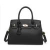 Bag women's early spring new simple solid color shoulder bag fashion temperament lychee pattern handbag