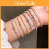Heartshaped Jewelry Bracelet With Cubic Zirconia For Fashionable Women