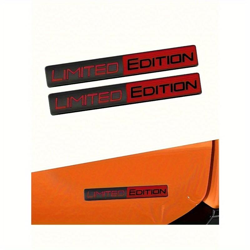 2pcs Limited Edition Metal Badges, Racing Sport Patches, Car Decor Stickers