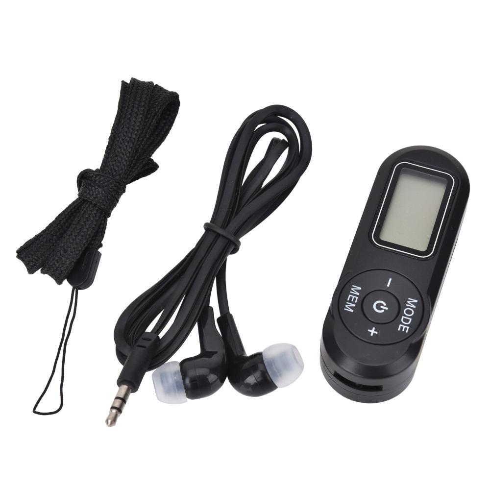 Mini Digital Display FM Receiver LCD Display Pocket Radio Practical Portable FM Radio  Walking