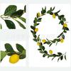 Artificial Lemon Peony Wreath Wall Hanging Decor Door Home Festival Party Decoration