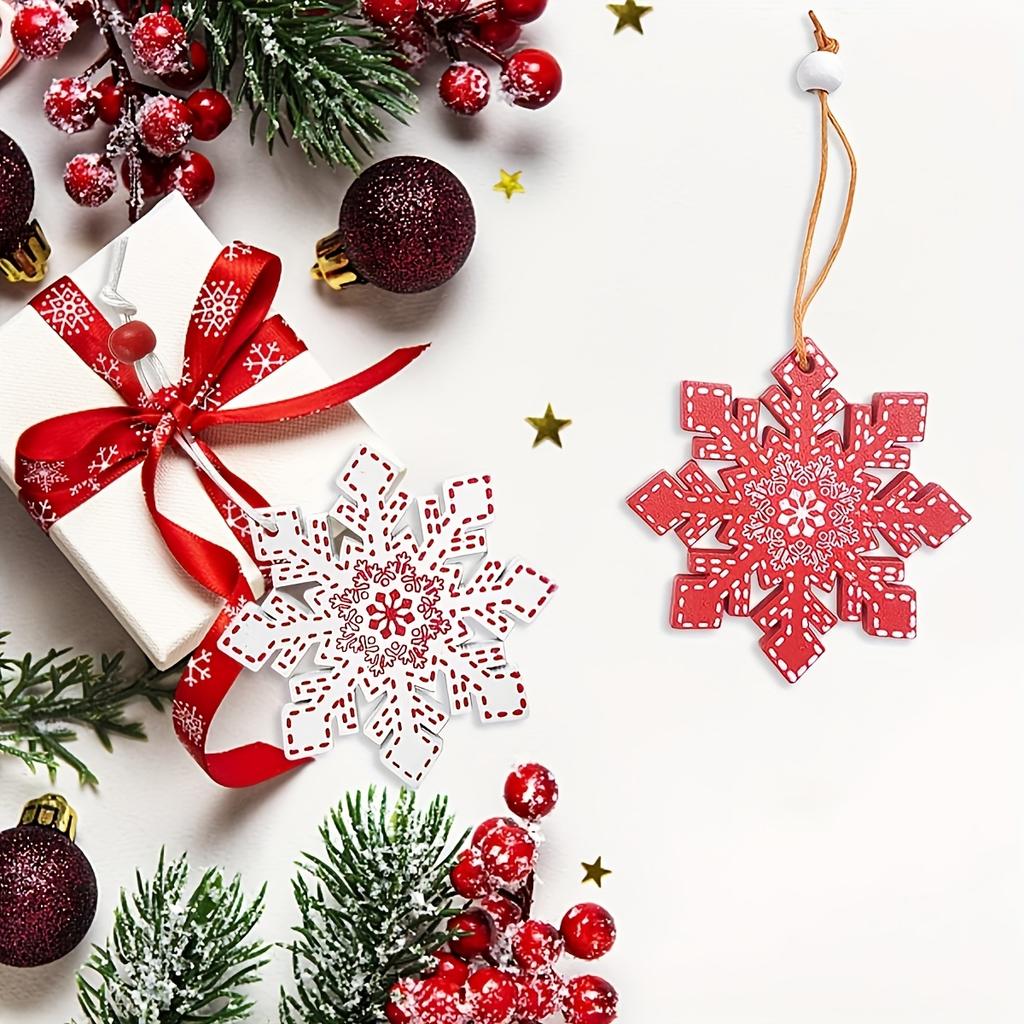 12 Vánočních ozdob ve tvaru sněhových vloček, Vánoční domácí dekorace, Vánoční stromeček, Sváteční večírky, Závěsné dekorace, Témata vánočních párty scén