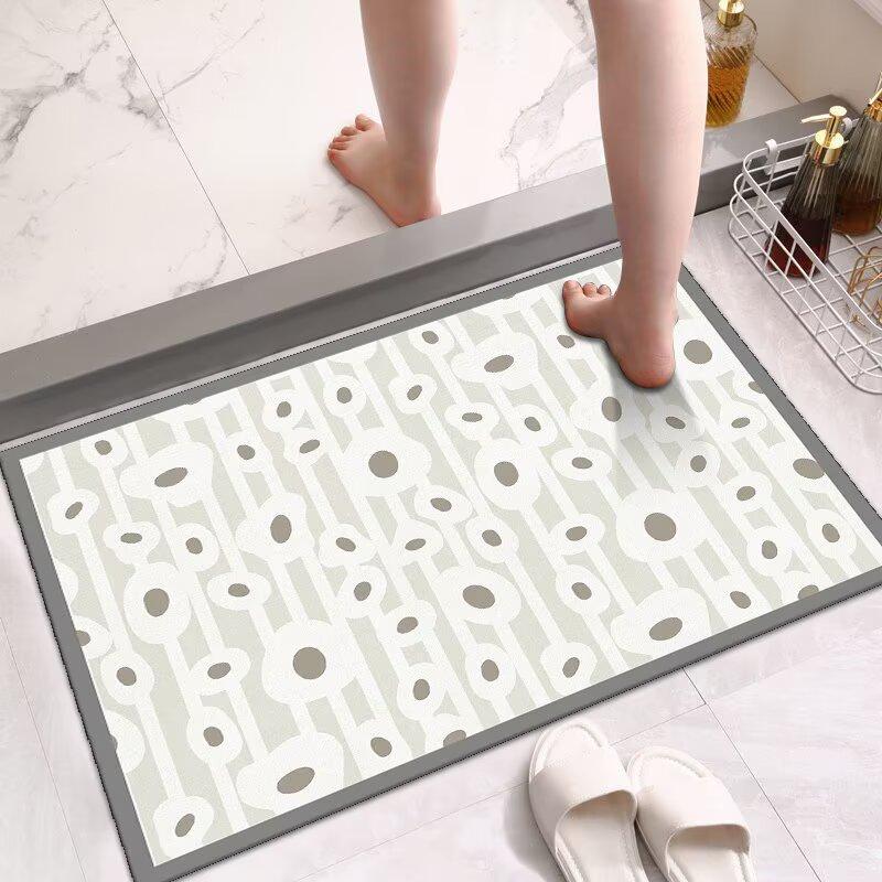 

Bathroom absorbent mat, diatom mud, bathroom door foot pad, quick-drying non-slip floor mat, bathroom toilet carpet 40x60cm15.7x23.6in