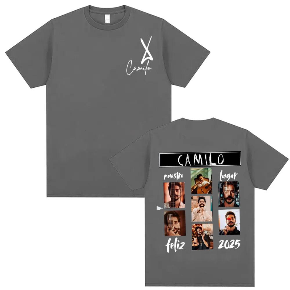 Singer Camilo La Tribu Album 2025 Cover T Shirts Unisex Women Vintage Hip Hop Trending Tshirt Oversized Loose Short Sleeve T Shirt