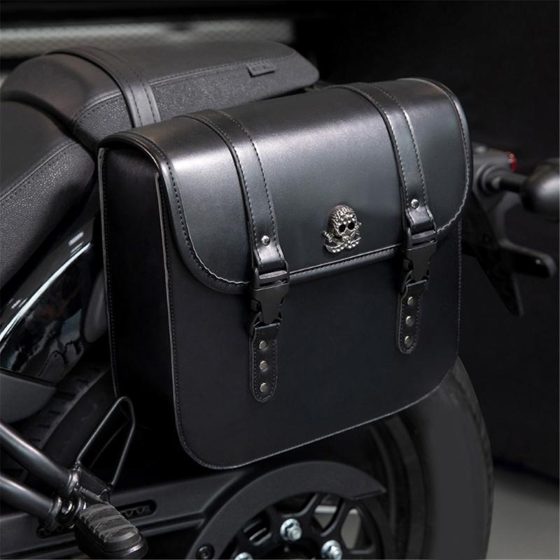 Motorrad Satteltaschen Set Wasserdicht Hohe Dichte Leder Werkzeugaufbewahrung Stilvolle Motorrad Satteltaschen Einfache Montage
