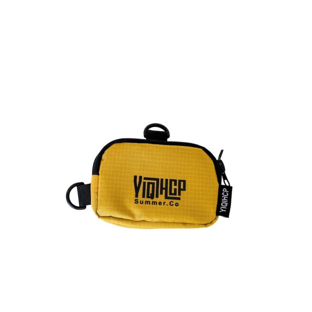 

Fashion Coin Purse Small Shoulder Bag Nylon Waterproof Earphone Pouch Messenger Bag жёлтый