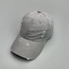 Ripped Wind Embroidery Letters Solid Color Baseball Cap Men'S And Women'S Retro Street Versatile Sunshade Cap