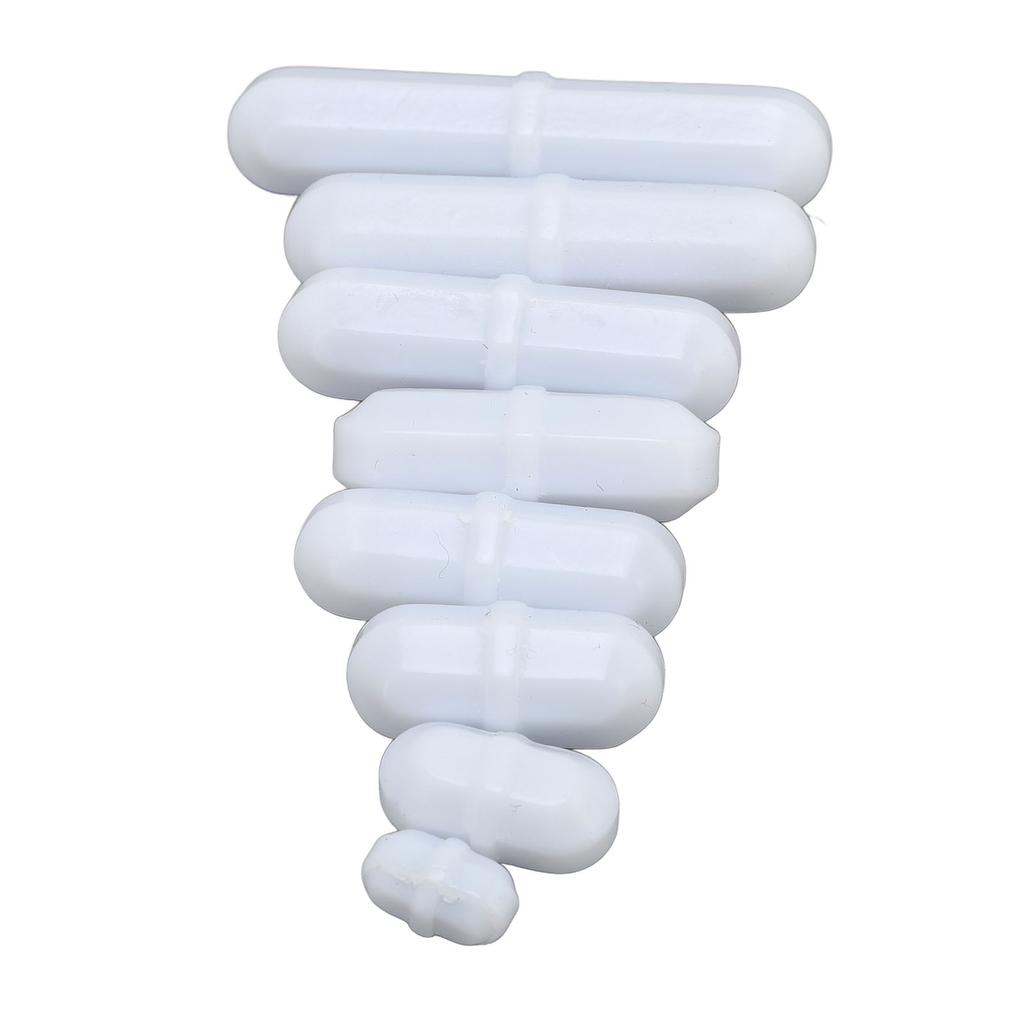 8 Pcs Set Magnetic Stir Bar 10 15 20 25 25 30 35 40mm PTFE Magnetic Stirrer Mixer Stir Rod for Laboratory