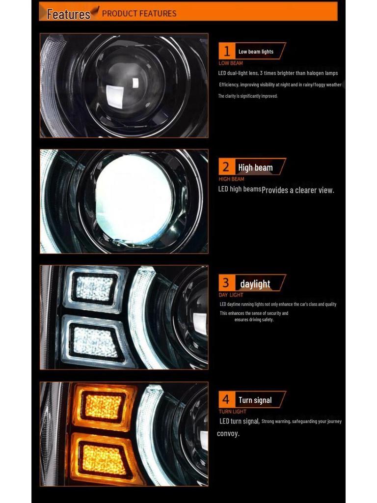 2007-2017 Old Model Jimny LED Headlight Set with DRL & Turn Signals