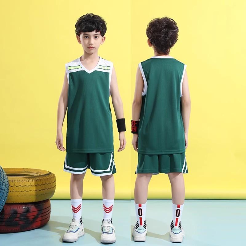Children's basketball uniform set, for boys, elementary school students, competition training, summer boys, girls, summer printing