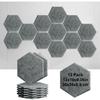 12pcs/set Self-adhesive Hexagonal Acoustic Panels Studio Processing Wall Board Mordern Home Office Living Room Bedroom Decor