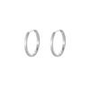 Factory 925 Sterling Silver Round Shaped Earrings Hoops Personalized Minimalist Style for Women