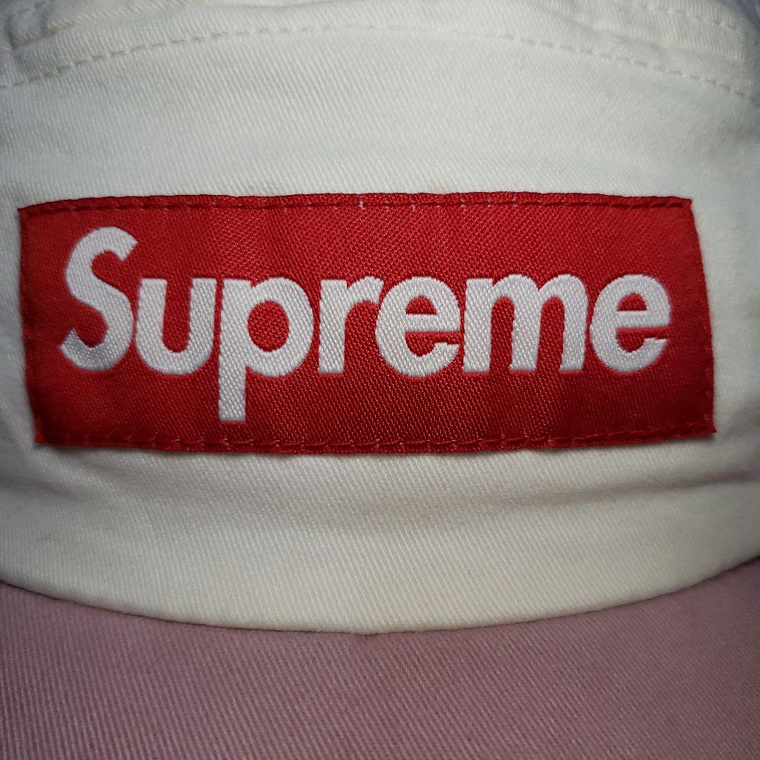 

[USED] Supreme 2-Tone Twill Camp Cap, Pink, Fall Hat