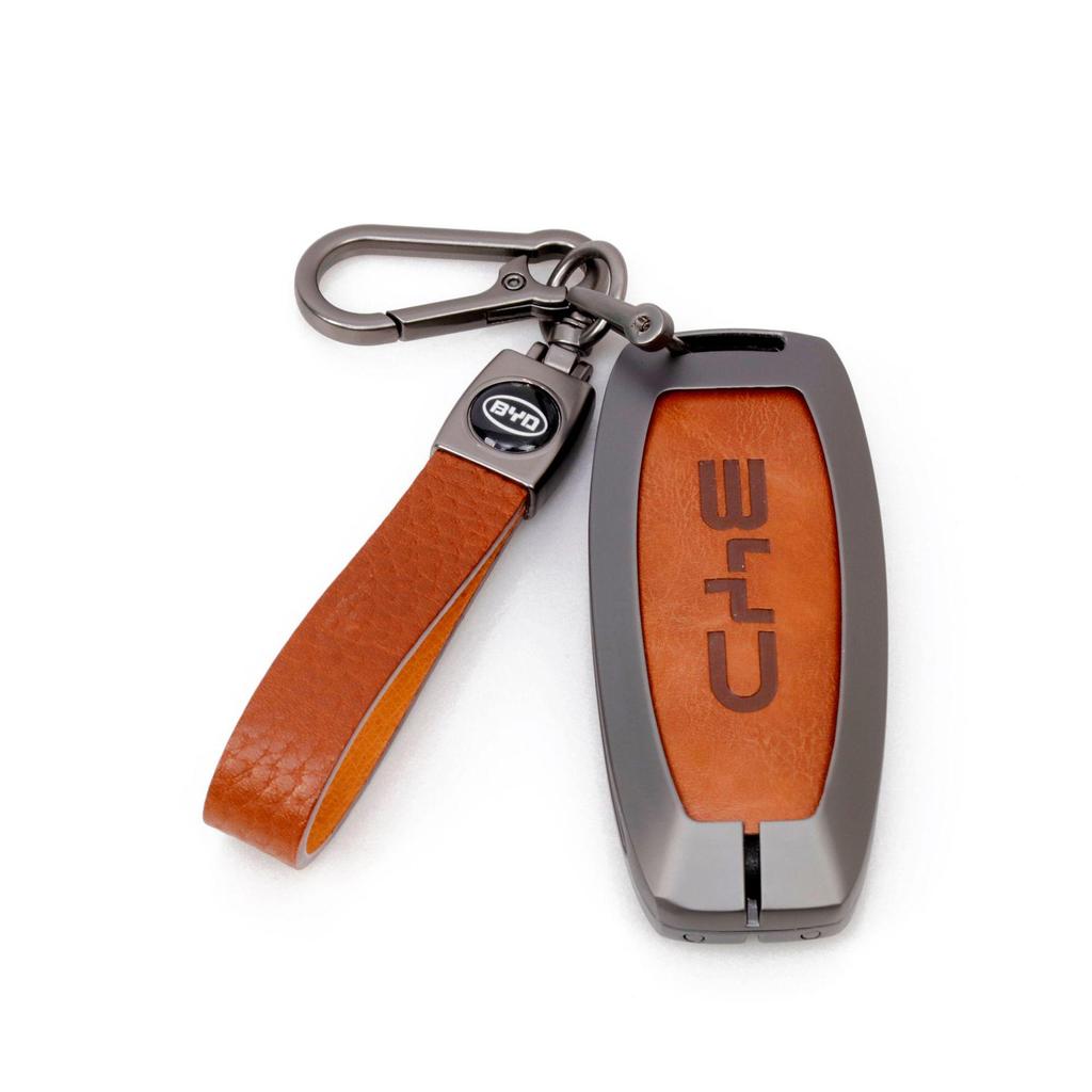 BYD Car Key Metal Protective Cover for Yuan Pro, D1, Qin Plus, E1, E2 Models