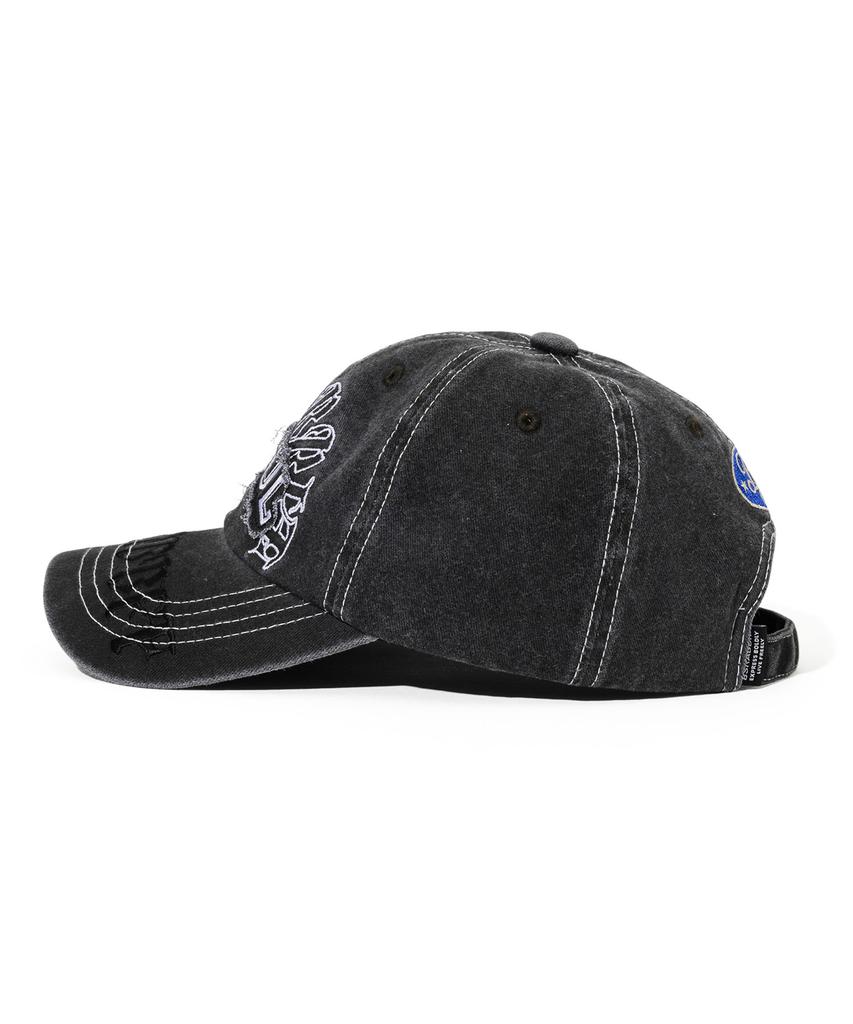 Bieseulaebis Heavy Stitch Vintage Washed Cotton Cap Charcoal