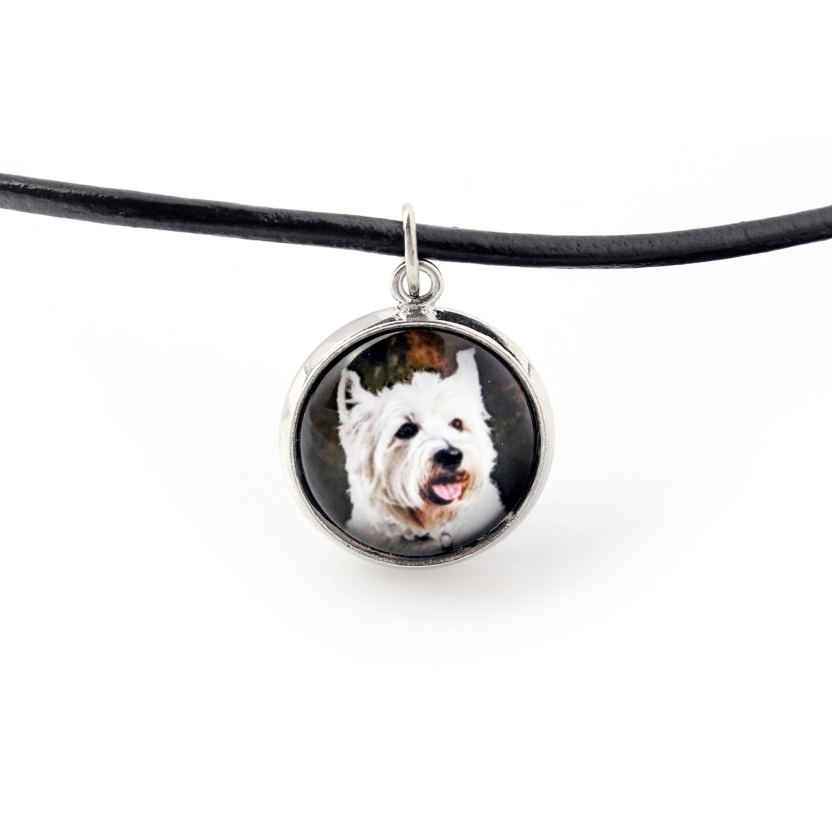 

West Highland White Terrier, Westie, Westy - necklace pendant with your photo, handmade, handcrafted jewelry by Art-Dog brand срібний