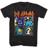 Def Leppard Men's T Shirt Vintage 80s Album Covers Artwork Graphic Tee