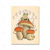 Home Decor Cottagecore Frog Mushroom Canvas Painting Pictures Wall Art Prints Fairy Frog Hiking Modular Poster For Living Room