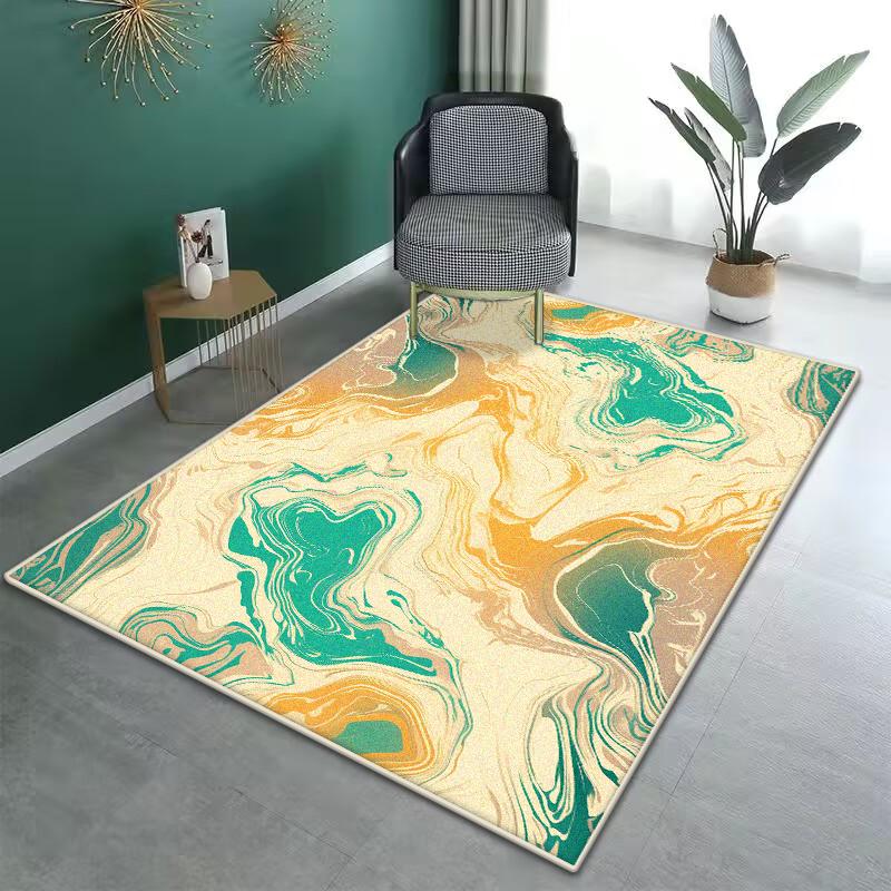 Modern Luxury Large Living Room Soft Foldable Carpet Antiskid Room Decor Aesthetic Bedroom Rugs Easy Cleaning Dressing Table Mat