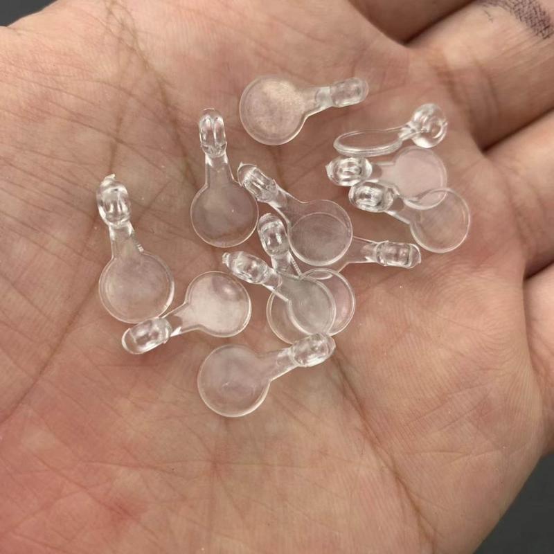 Packung mit 1000 transparenten Kunststoff-Halskettenhaken für Schmuckherstellung und Kunsthandwerk Transparente Halskettenhaken Großartig für DIY-Schmuck