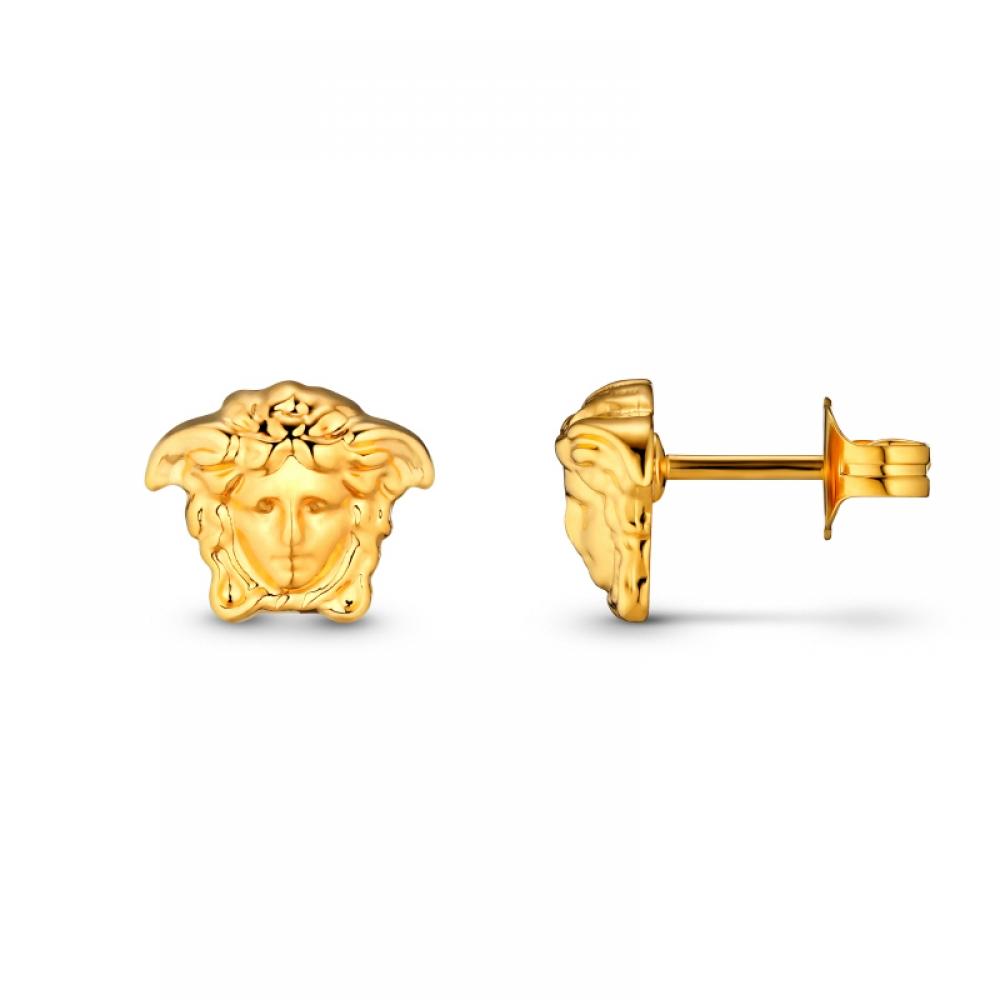 Versace Dg25591 Dmt1 3j000 Medusa Head Earrings