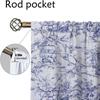 Elegant Room Curtains for Living Room Flowers and Plants Window Curtain Halloween Decoration Shades Curtains 2 Pieces Partition