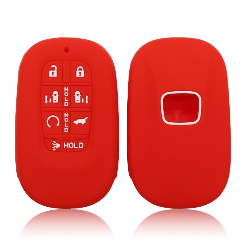 Key Fob Case Shell Cover For Remote 7+2 Button Designs Anti Shock Silicone Cover Non Slip Surfaces Universal Vehicle Fit