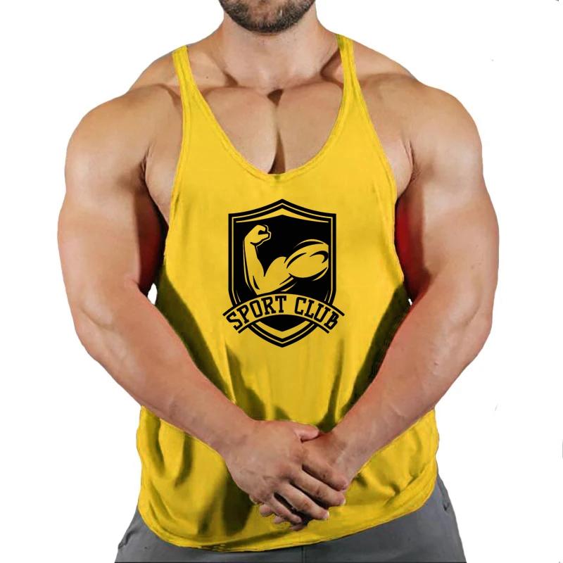 Gym Workout Fashion Sportswear Brand Mens Tank Top Muscle Sleeveless Shirt Stringer Clothing Bodybuilding Singlets Fitness Vest