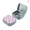 Portable Mini Metal Hinged Tin Box With Lid Rectangular Small Storage Container Candy Pill Case Pill Organizer Capsule Box