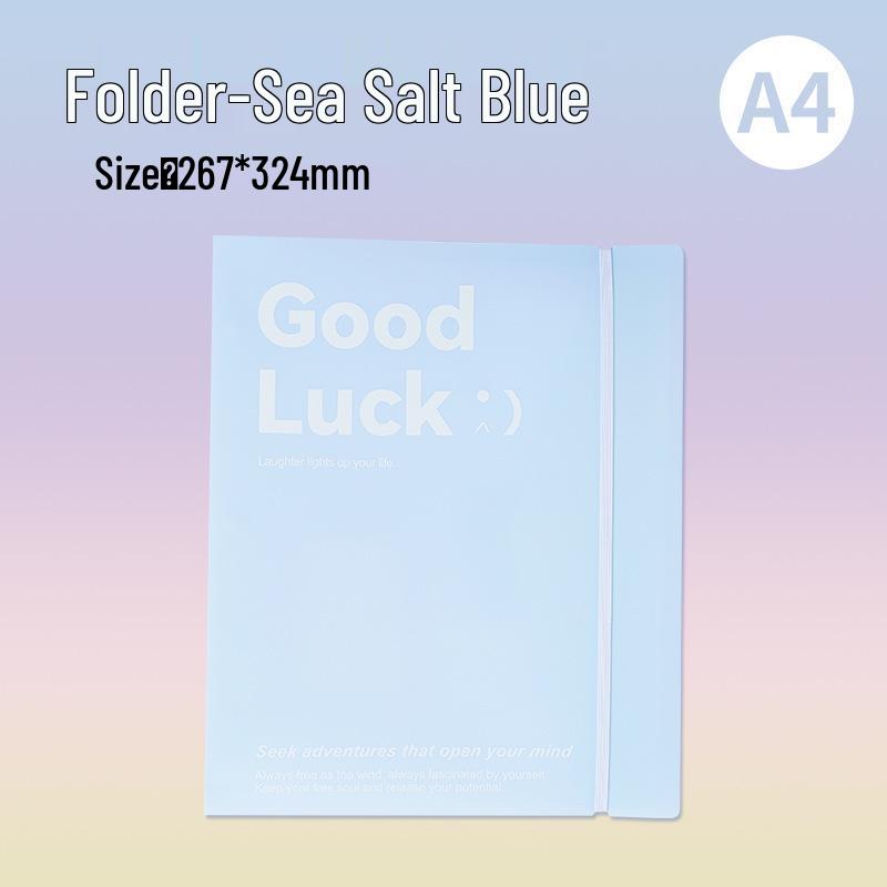 A4 Loose-leaf Binder with Transparent Inserts for Document and Test Paper Storage