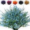5 Bundles 5 Heads Artificial Lavender Flowers 36cm 7 Colors Outdoors Garden Lavender Flowers Outdoor Plants