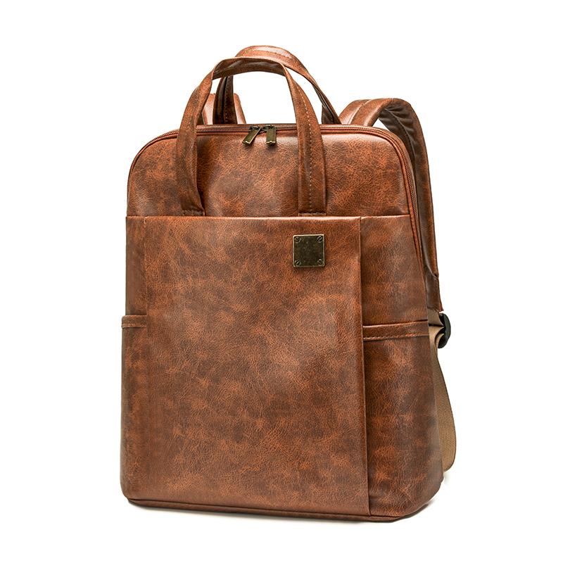 Business Backpack Female PU Backpack Student Schoolbag
